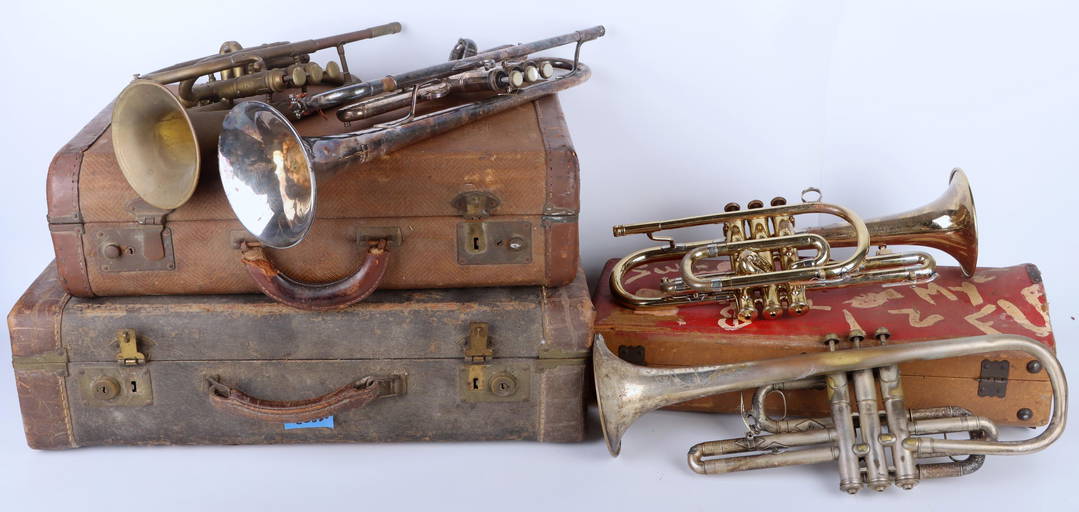 ASSORTED BRASS INSTRUMENTS TRUMPETS & Jul 09, 2022