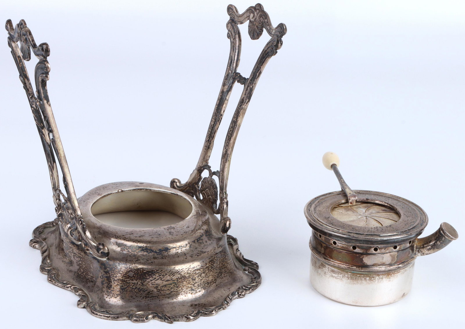 ANTIQUE GORHAM STERLING SILVER STERNO & TRAY BASE (1 of 7)