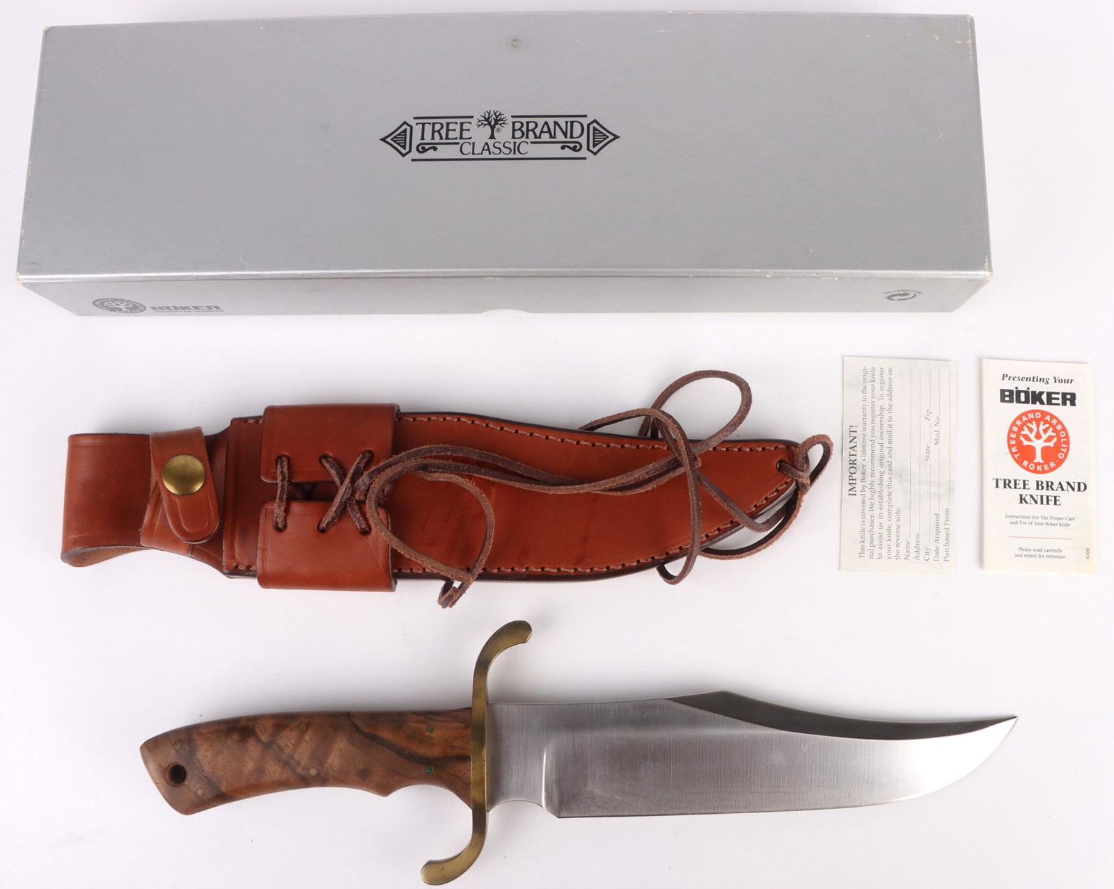 VINTAGE BOKER SOLINGEN BOWIE KNIFE W/ SHEATH (1 of 6)