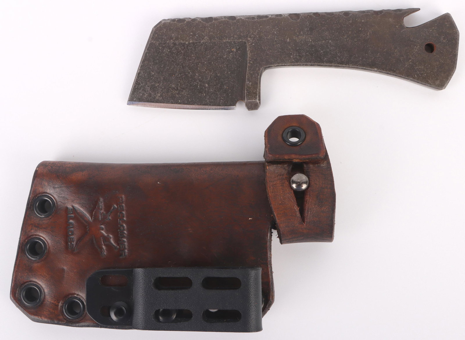 STEEL MINIATURE CLEAVER KNIFE BY BRENT VANCE (1 of 4)