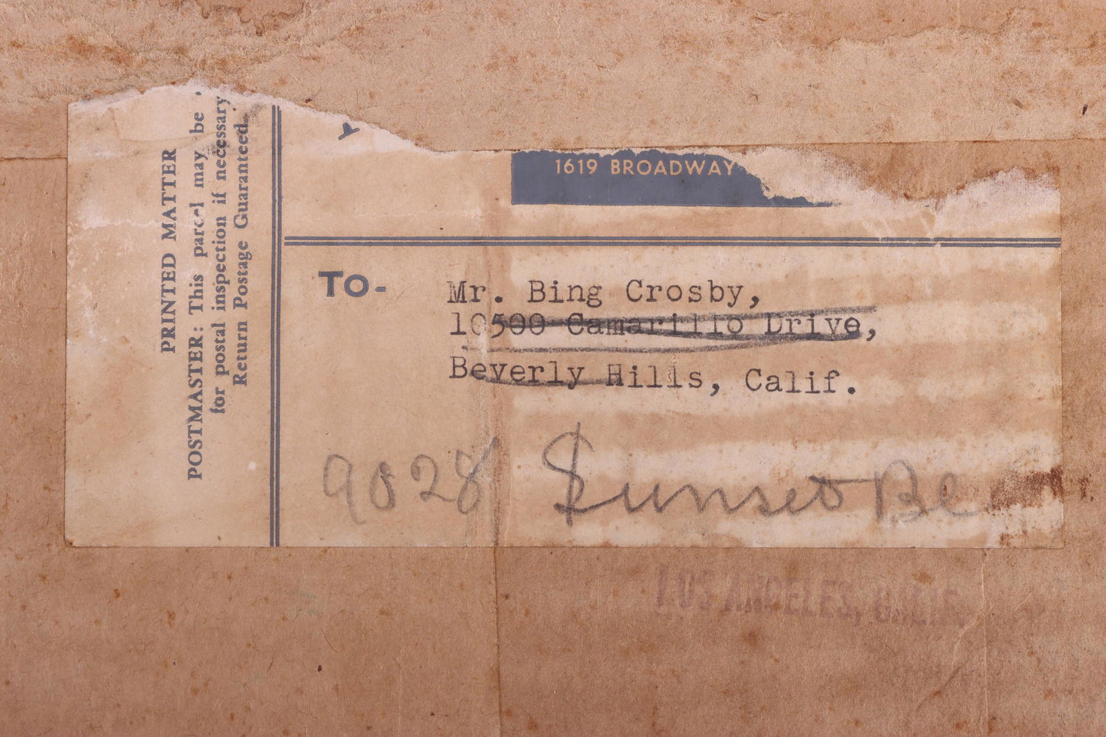 BING CROSBY ADDRESSED VINYL RECORDS (1 of 8)