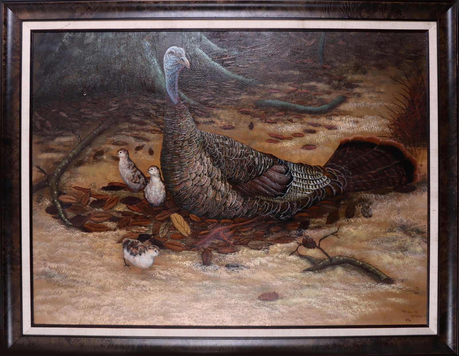 CHARLES WALKER FLORIDA HIGHWAYMEN OIL TURKEY CHICK (1 of 6)