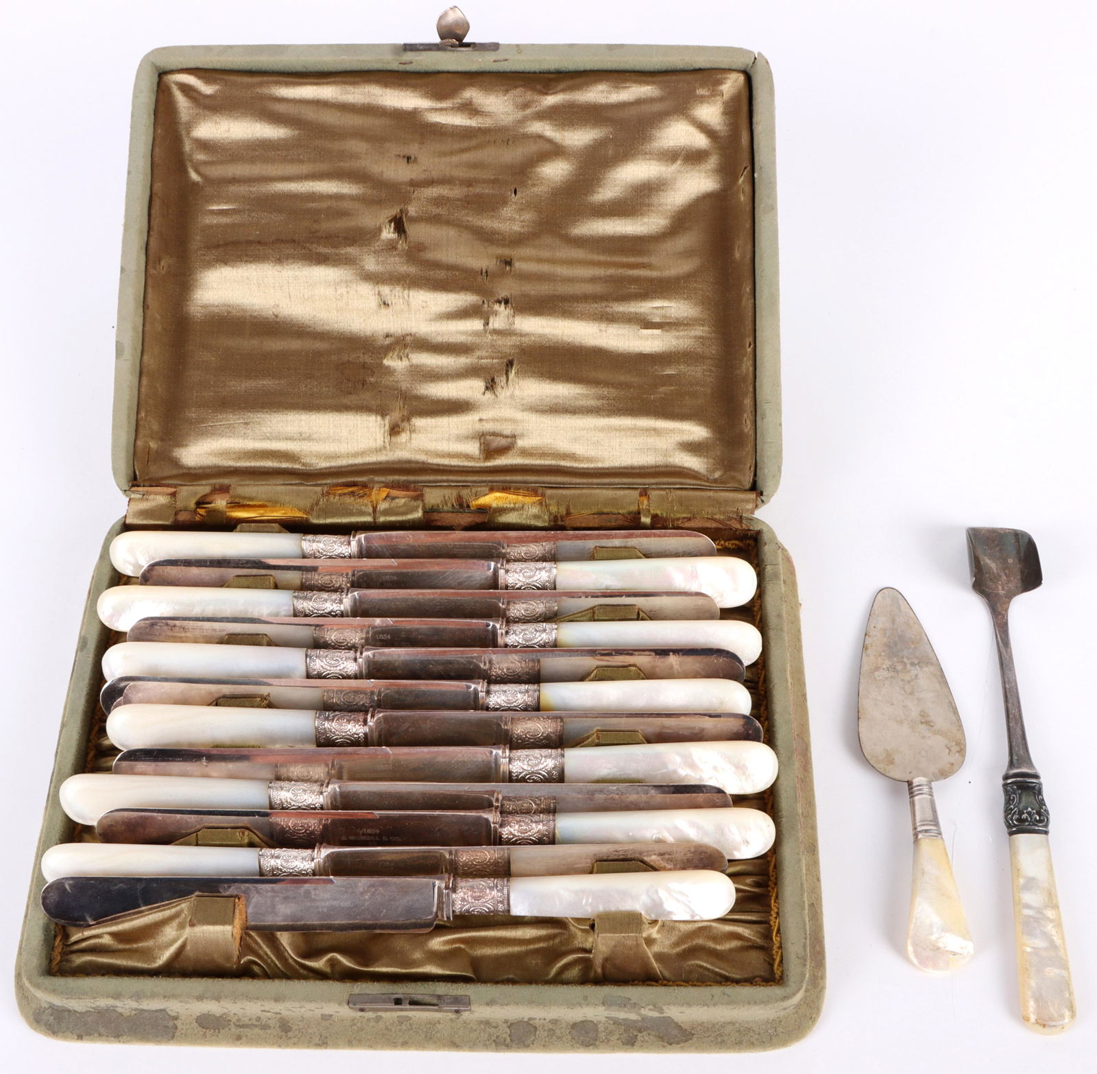 J. RUSSELL & CO. MOP & STERLING FERRULE KNIFE SET (1 of 4)
