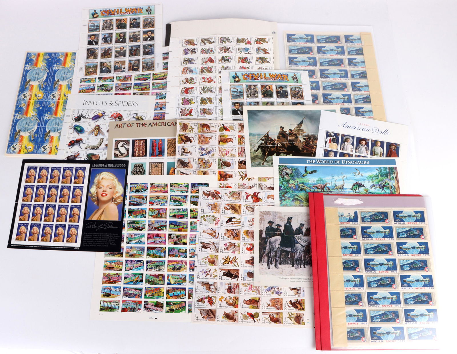 ASSORTED UNCUT COLLECTIBLE STAMP SHEETS - (25) (1 of 4)