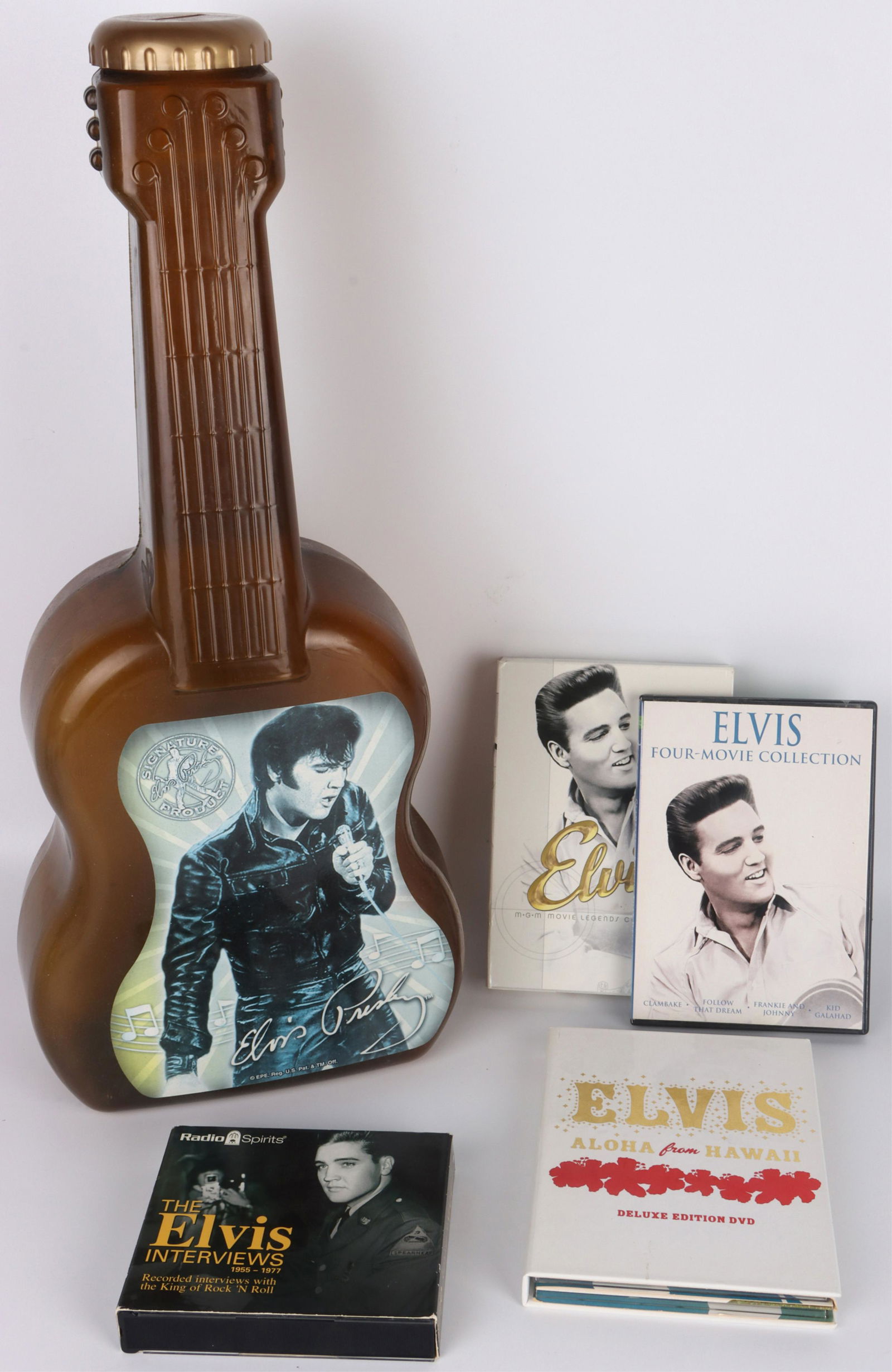 ELVIS PRESLEY MEMORABILIA & DVD BOX SETS - (5) (1 of 6)