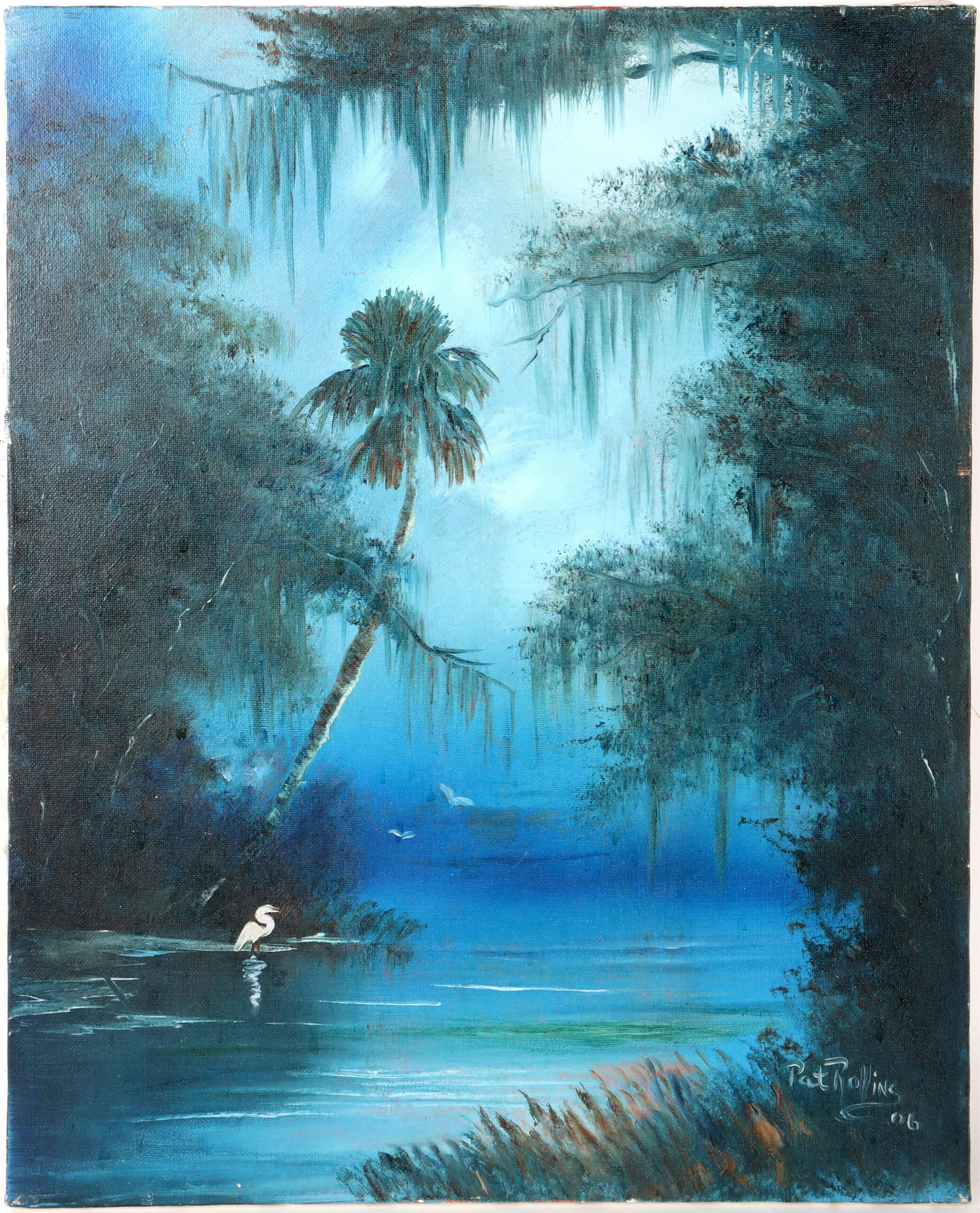 PAT ROLLINS FL HIGHWAYMEN STYLE SCENIC PAINTING (1 of 5)