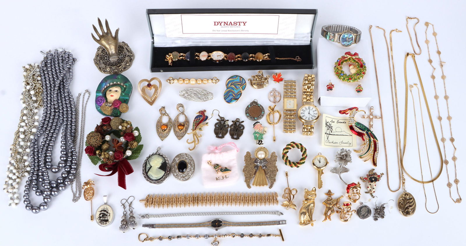 ASSORTED VINTAGE FASHION JEWELRY & WATCHES (1 of 7)