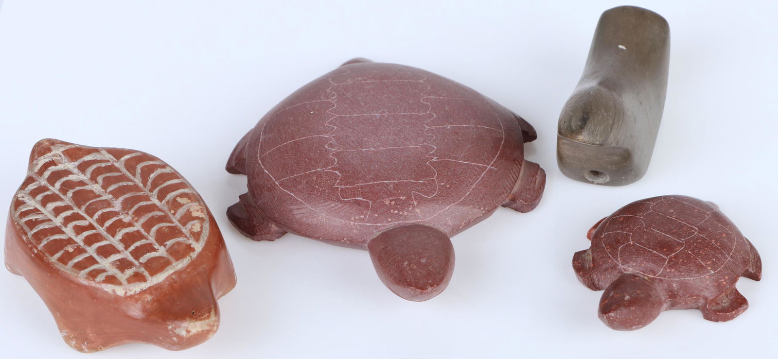 NORTHWEST TRIBE STONE TURTLE & BIRD FIGURINES (1 of 4)