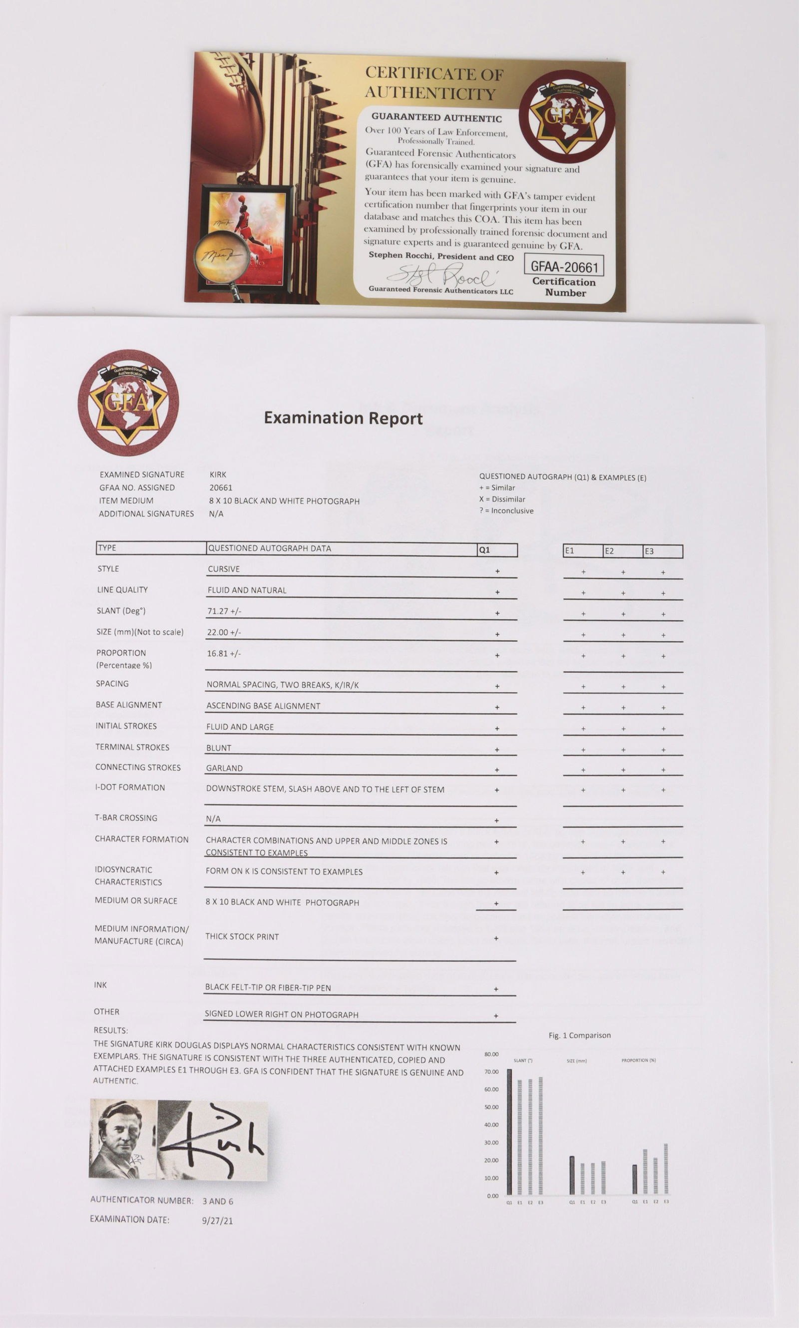 LON CHANEY & KIRK AUTOGRAPHED PHOTOGRAPHS W/ COA (1 of 7)