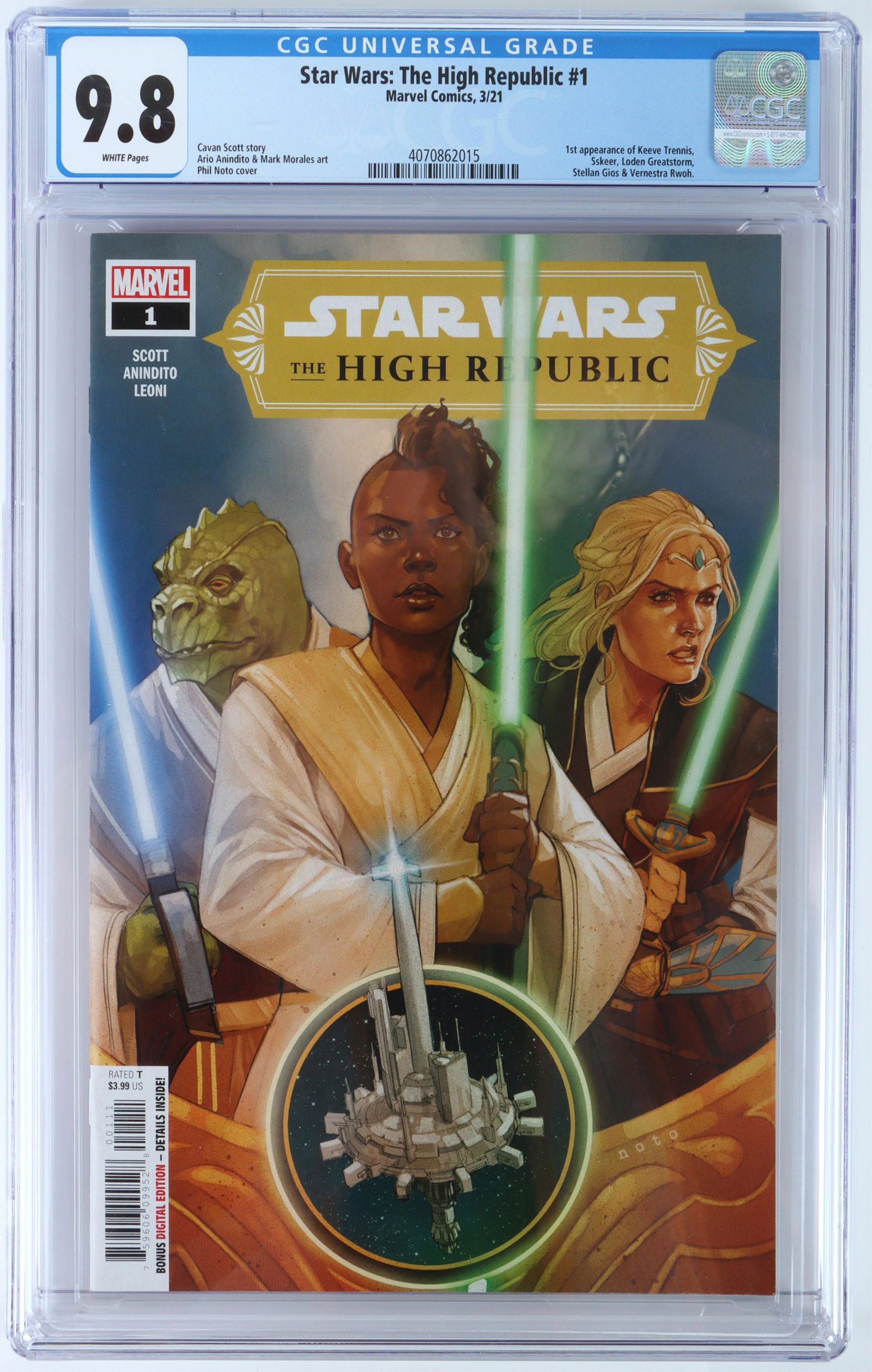 STAR WARS: HIGH REPUBLIC #1 CGC 9.8 NM (1 of 3)