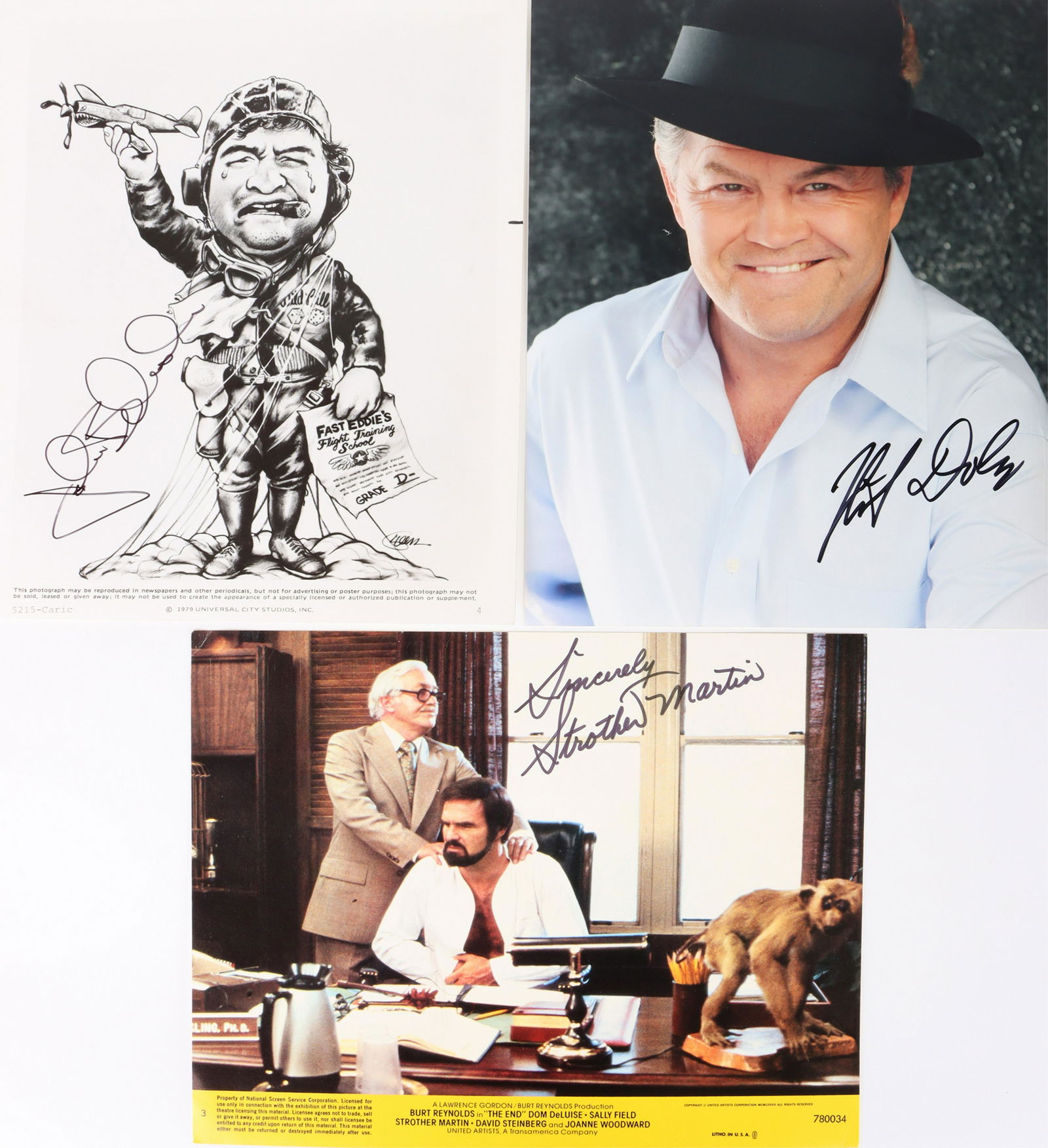 JOHN BELUSHI, MICKY DOLENZ, R. BURTON AUTOGRAPHS (1 of 7)