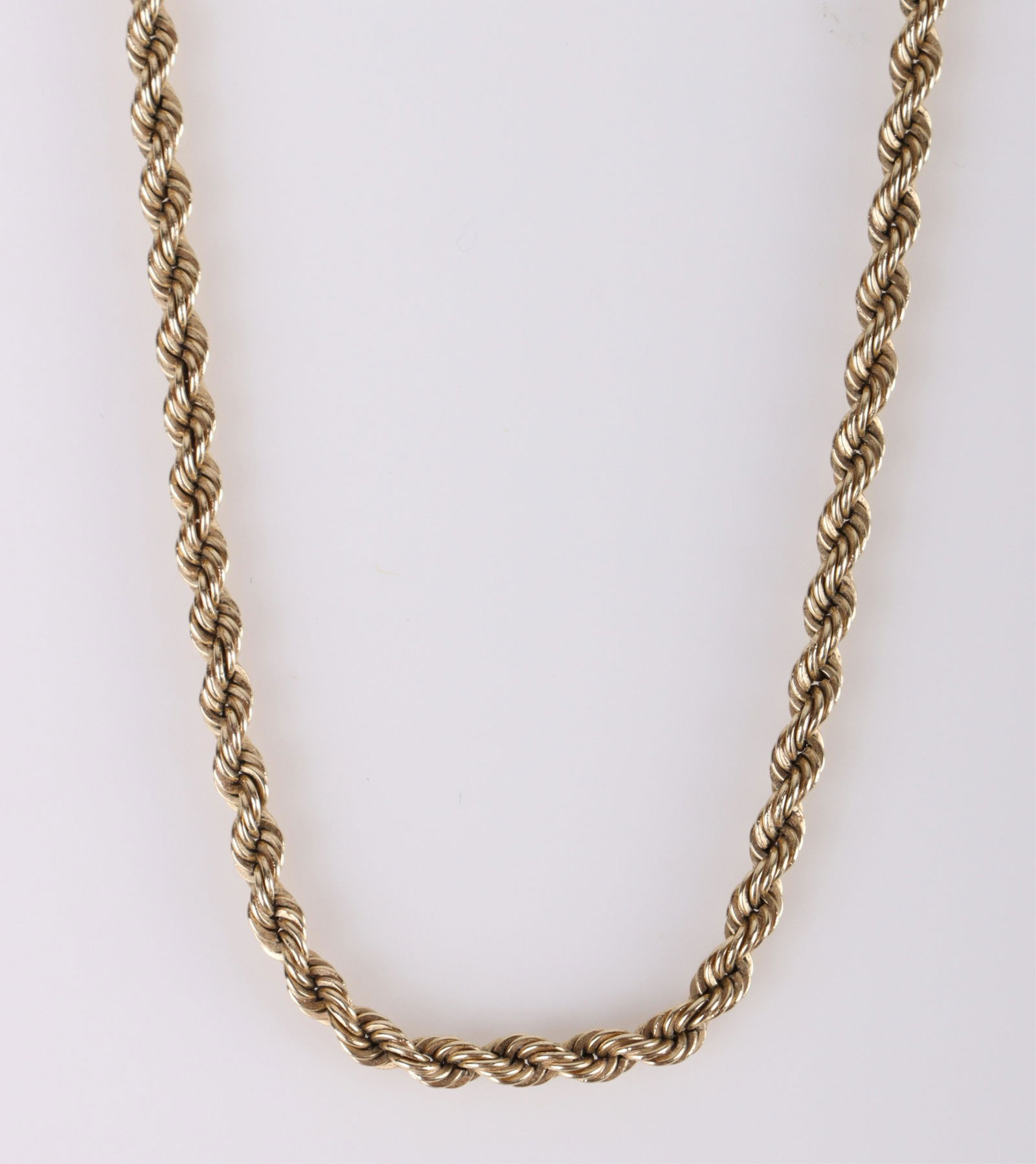 14K YELLOW GOLD UNISEX ROPE NECKLACE (1 of 4)