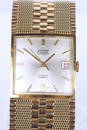 18K & 14K YELLOW GOLD FLUDO VINTAGE MEN'S WATCH