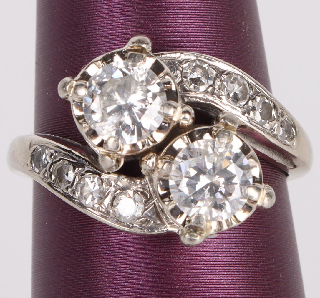 1.66CTW DIAMOND "FOREVER US" 14K ENGAGEMENT RING (1 of 7)