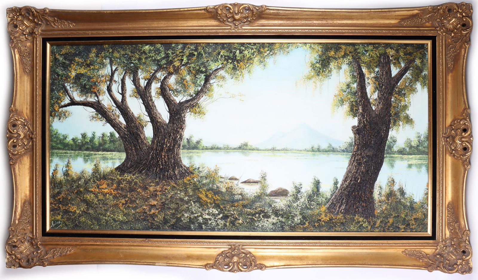 HEAVILY TEXTURED ACRYLIC ORIGNAL SIGNED PAINTING (1 of 5)