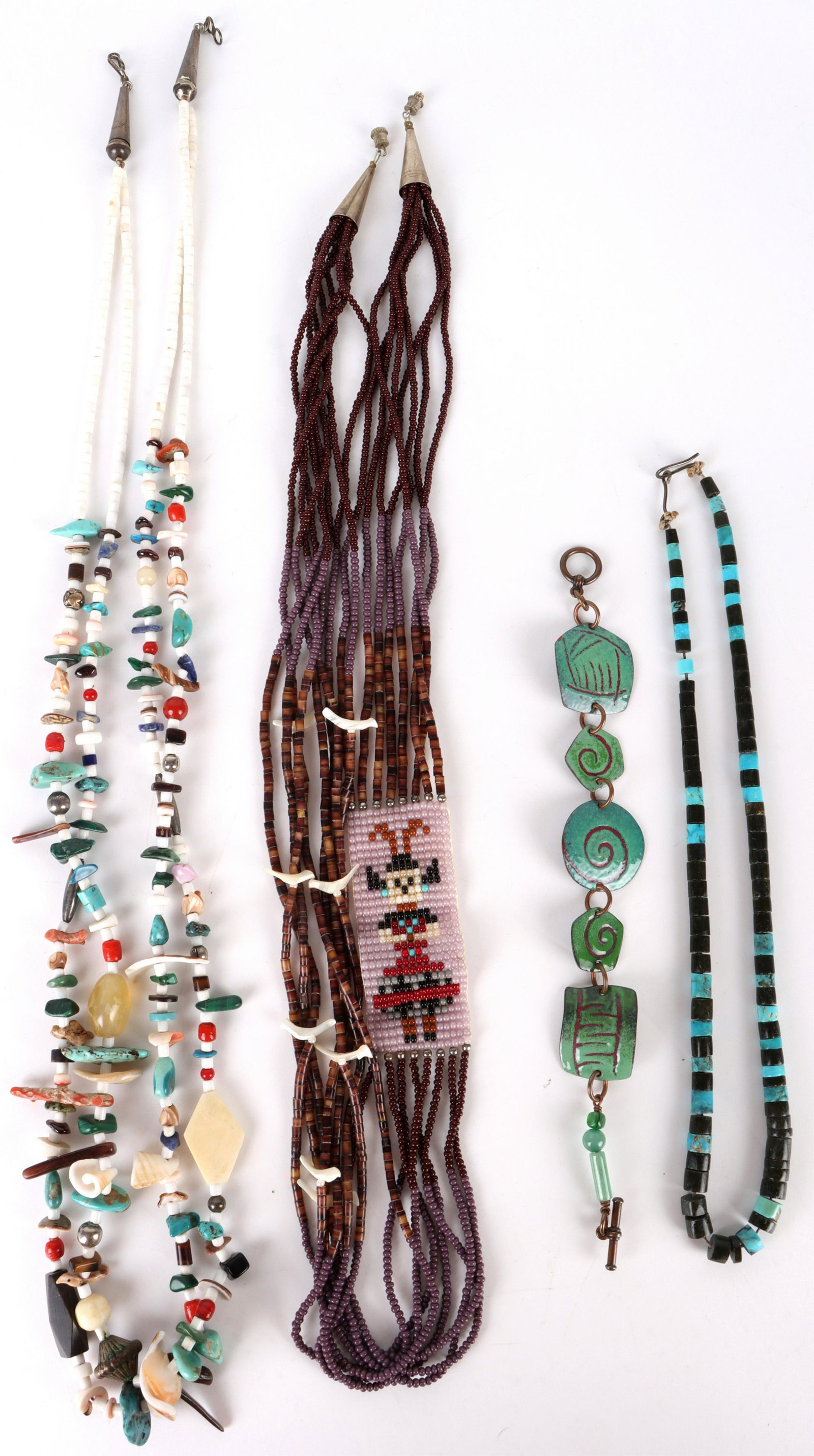 LADIES NAVAJO BEADED JEWELRY LOT OF 4 (1 of 5)