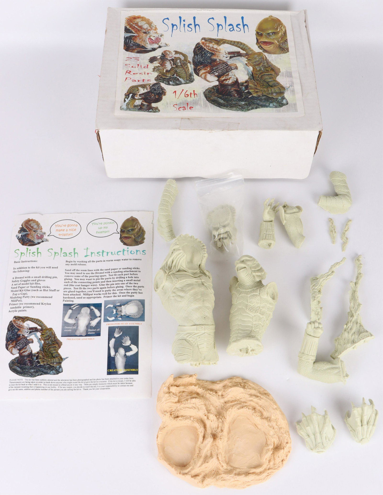 PREDATOR VS CREATURE F/T BLACK LAGOON RESIN KIT (1 of 6)