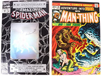 AMAZING SPIDERMAN & THE MAN THING COMIC BOOK LOT: 147207 AMAZING SPIDERMAN & THE MAN THING COMIC BOOK LOT Marvel's the Amazing Spiderman and a silver age The Man-ThIng comic book lot of 2. This lot includes: The Amazing Spiderman #365 and The Man-Thi