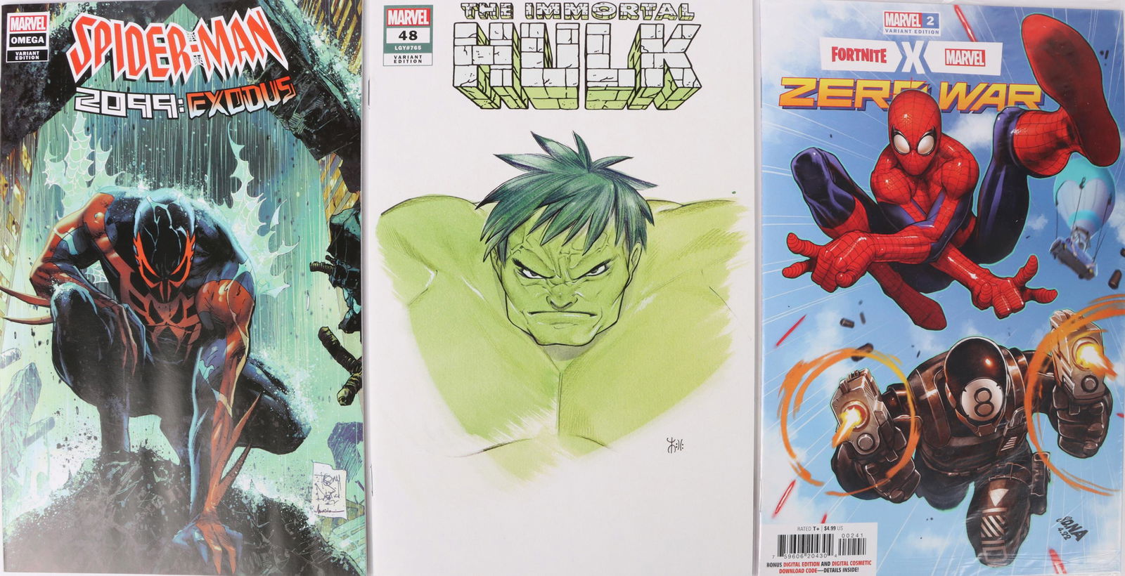 MARVEL VARIANT EDITIONS SPIDEY & HULK - LOT OF 3 (1 of 7)