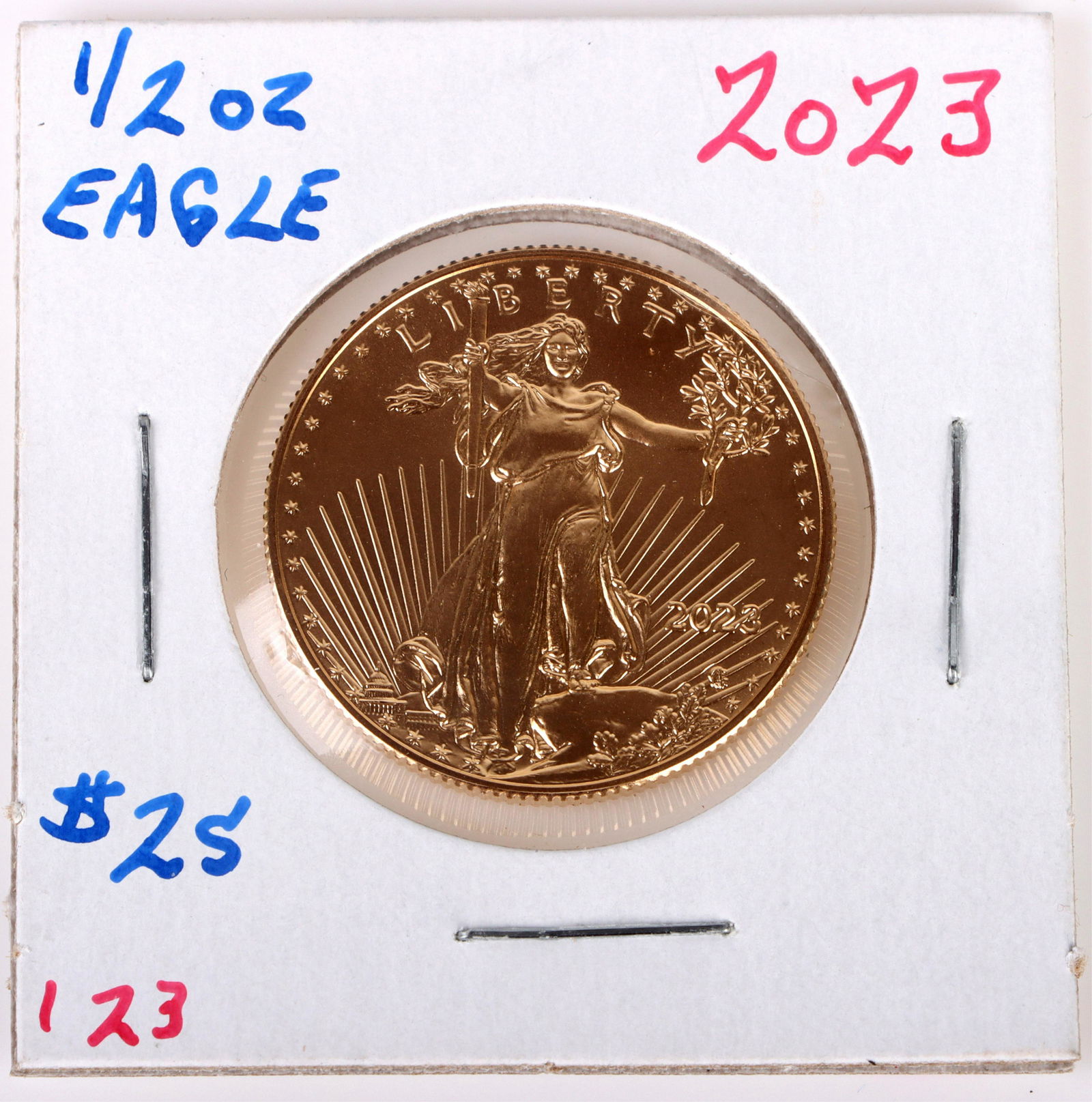.9999 FINE GOLD 1/2OZ AMERICAN GOLD EAGLE COIN (1 of 2)