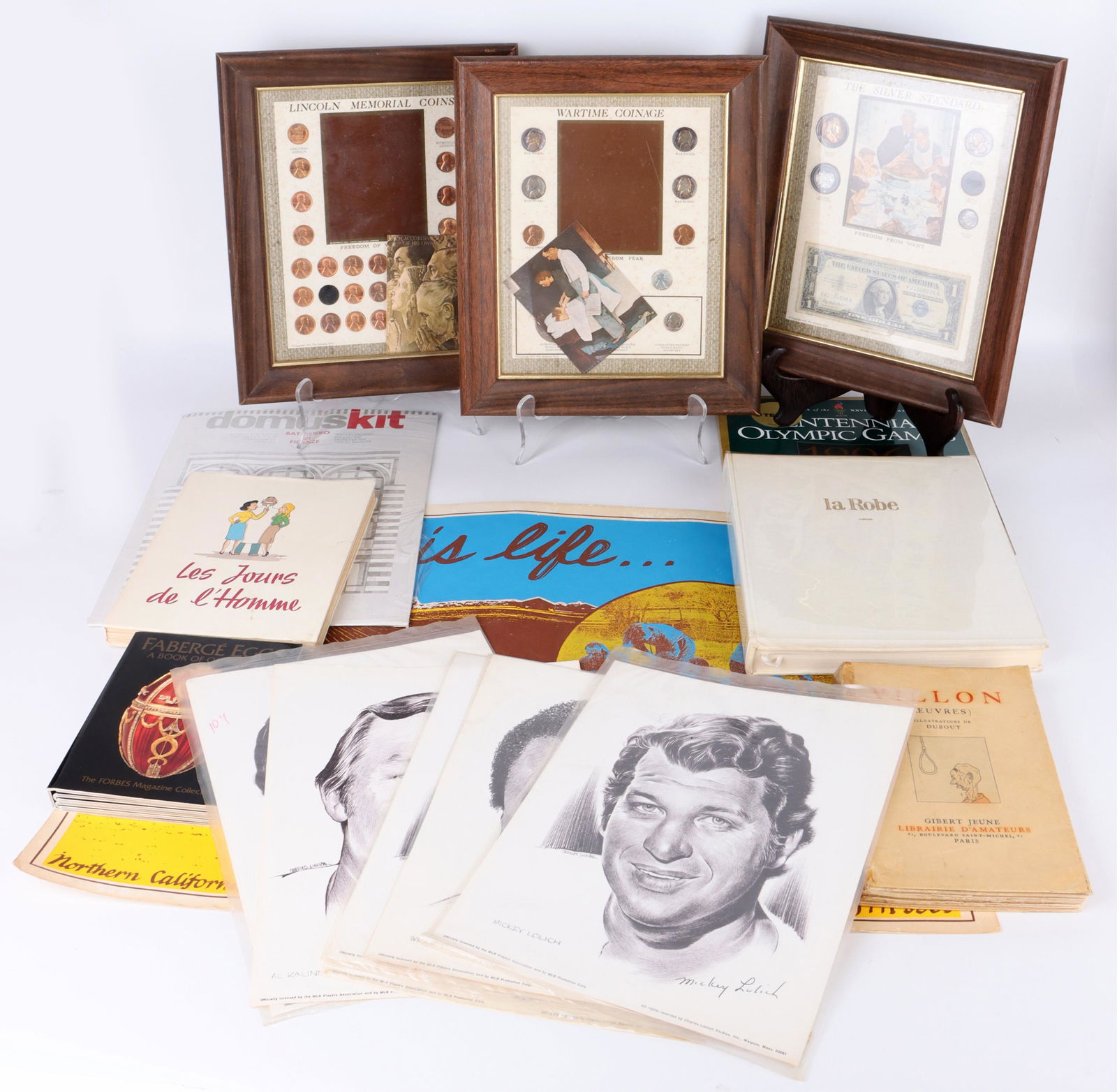 ESTATE LOT OF BOOKS, AUTOGRAPHS, COINS & MORE (1 of 7)