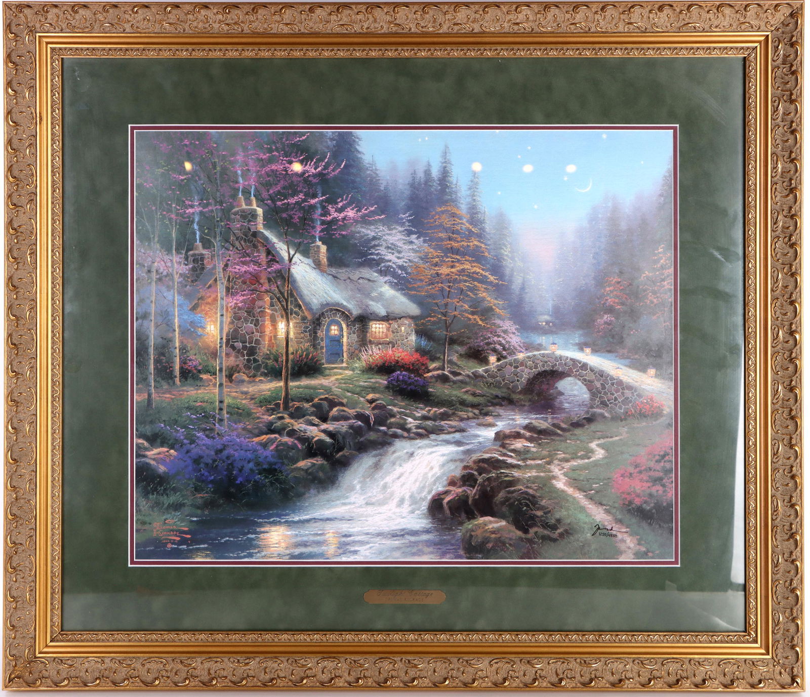 THOMAS KINKADE TWILIGHT COTTAGE SIGNED LIM. ED (1 of 5)