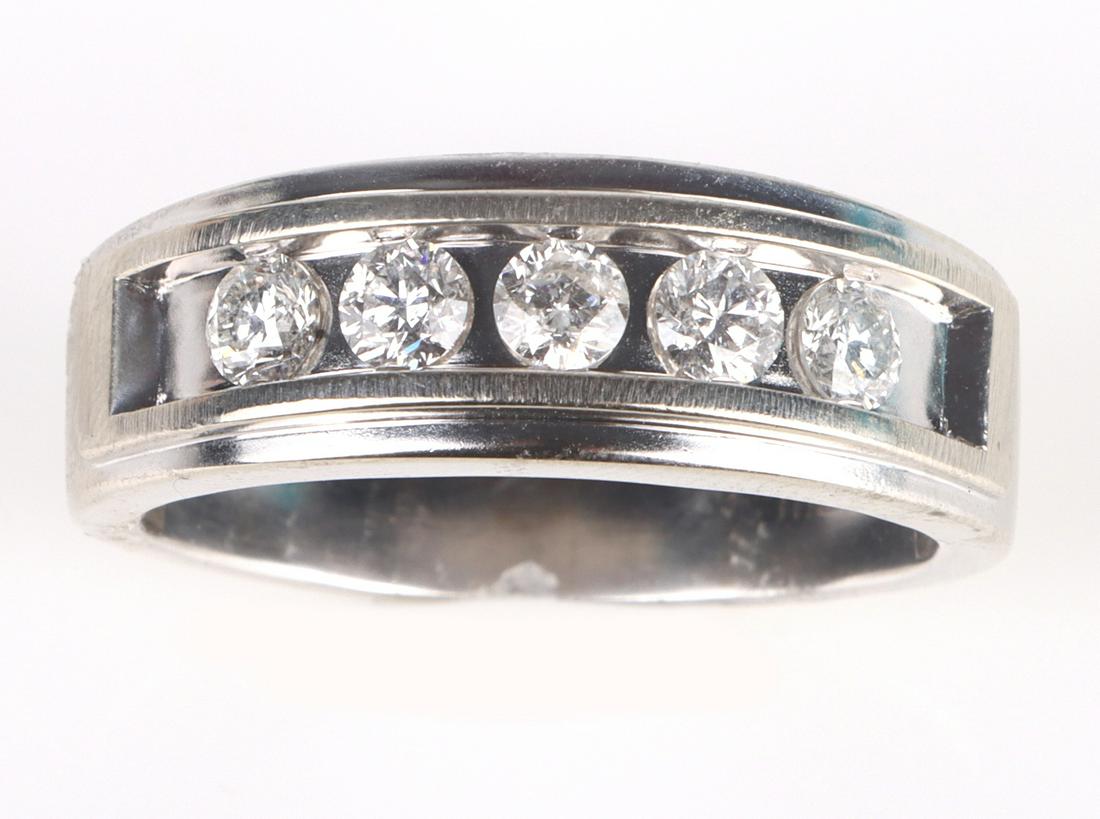 10K WHITE GOLD MEN'S DIAMOND RING - 1.0 CTW (1 of 4)