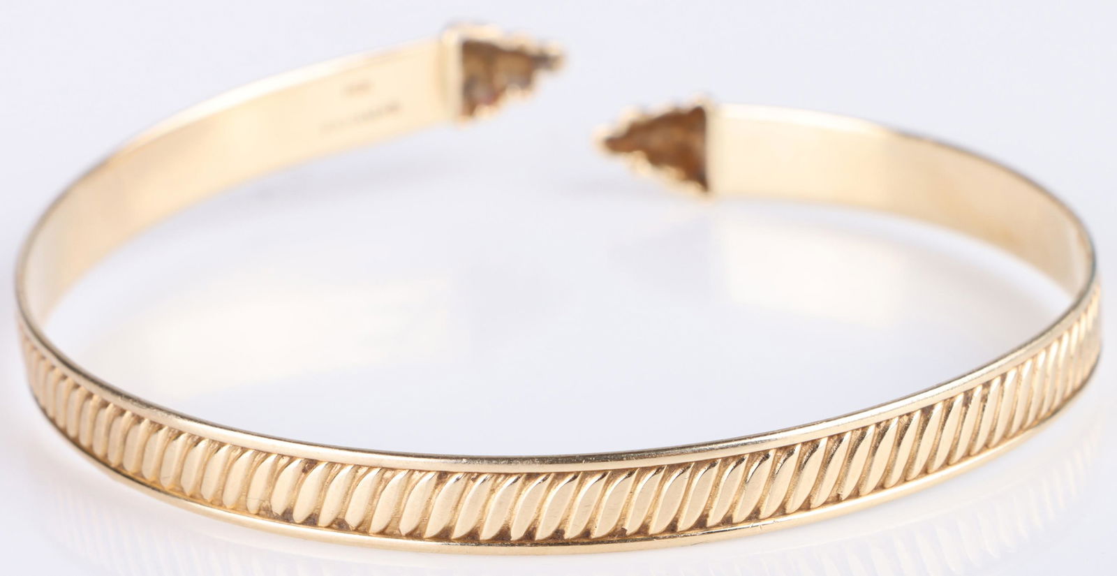 14K YELLOW GOLD LADIES CUFF BRACELET (1 of 3)