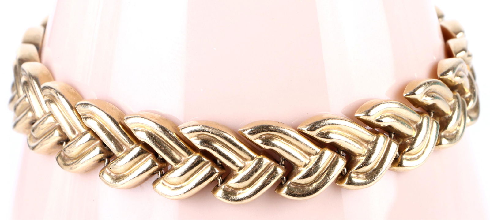 14K YELLOW GOLD BRAIDED LINK BRACELET (1 of 4)