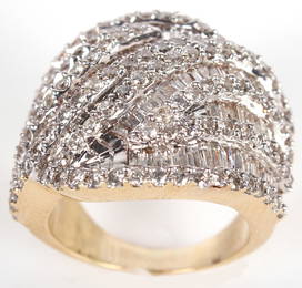 4.1 CTW DIAMOND 14K YELLOW GOLD LADIES RING