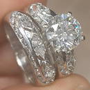 ~4.60CTW NATURAL DIAMOND BRIDAL SET - 3.0CT CENTER