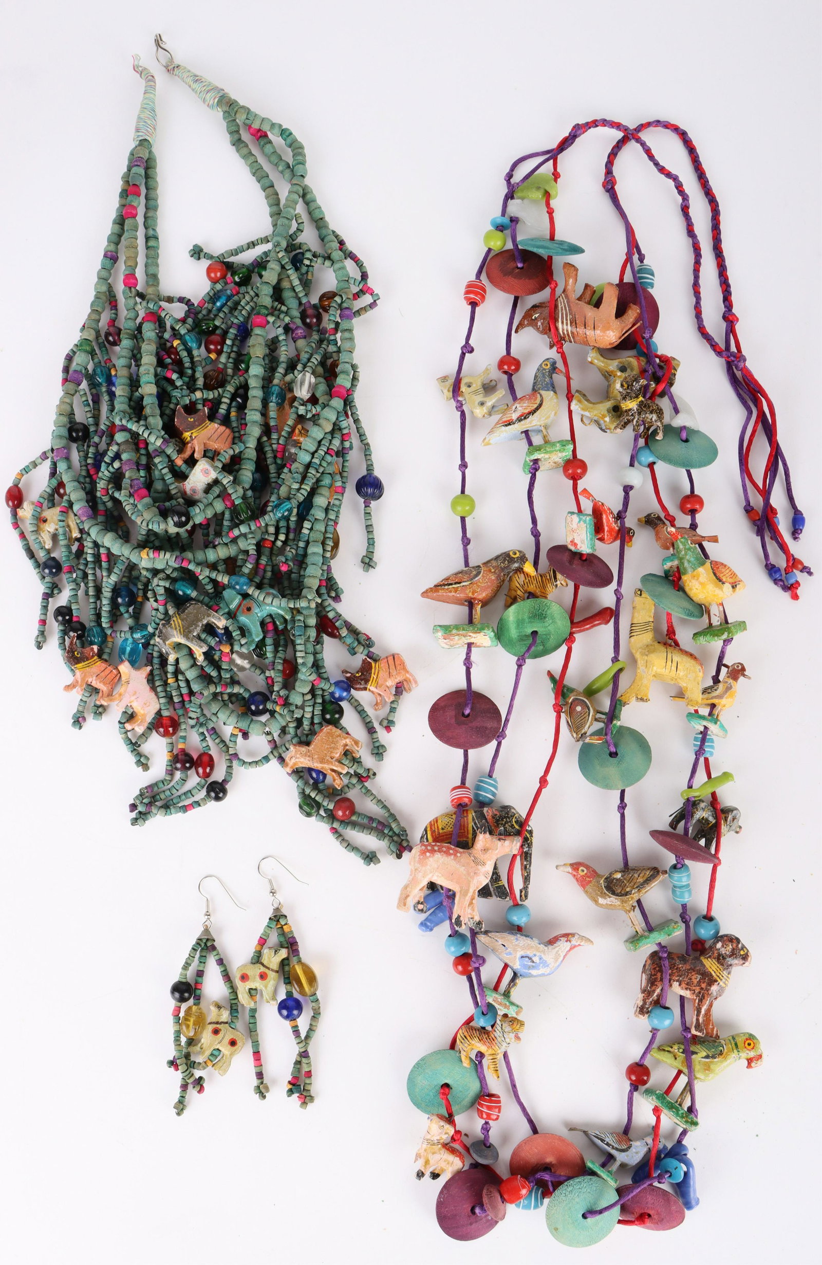 VINTAGE HANDMADE MEXICAN ART CLAY JEWELRY (1 of 5)