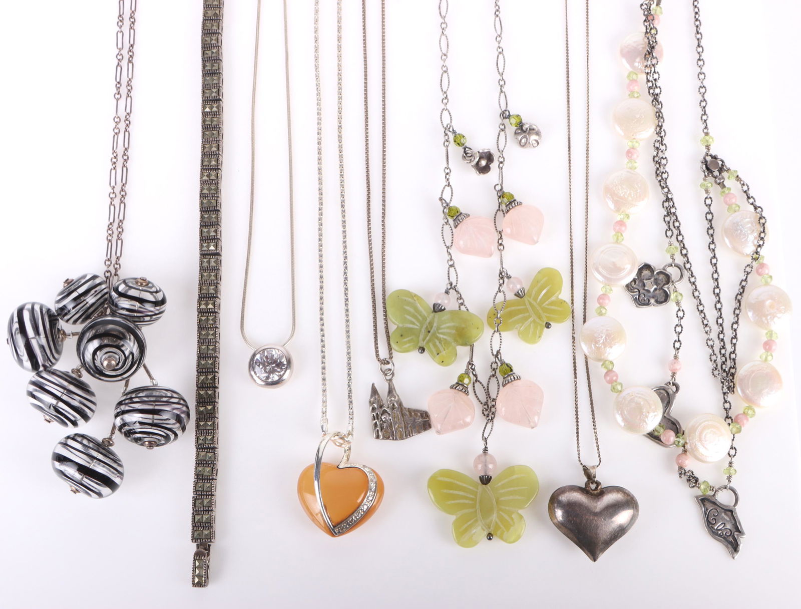 STERLING SILVER UNIQUE LADIES JEWELRY (1 of 5)