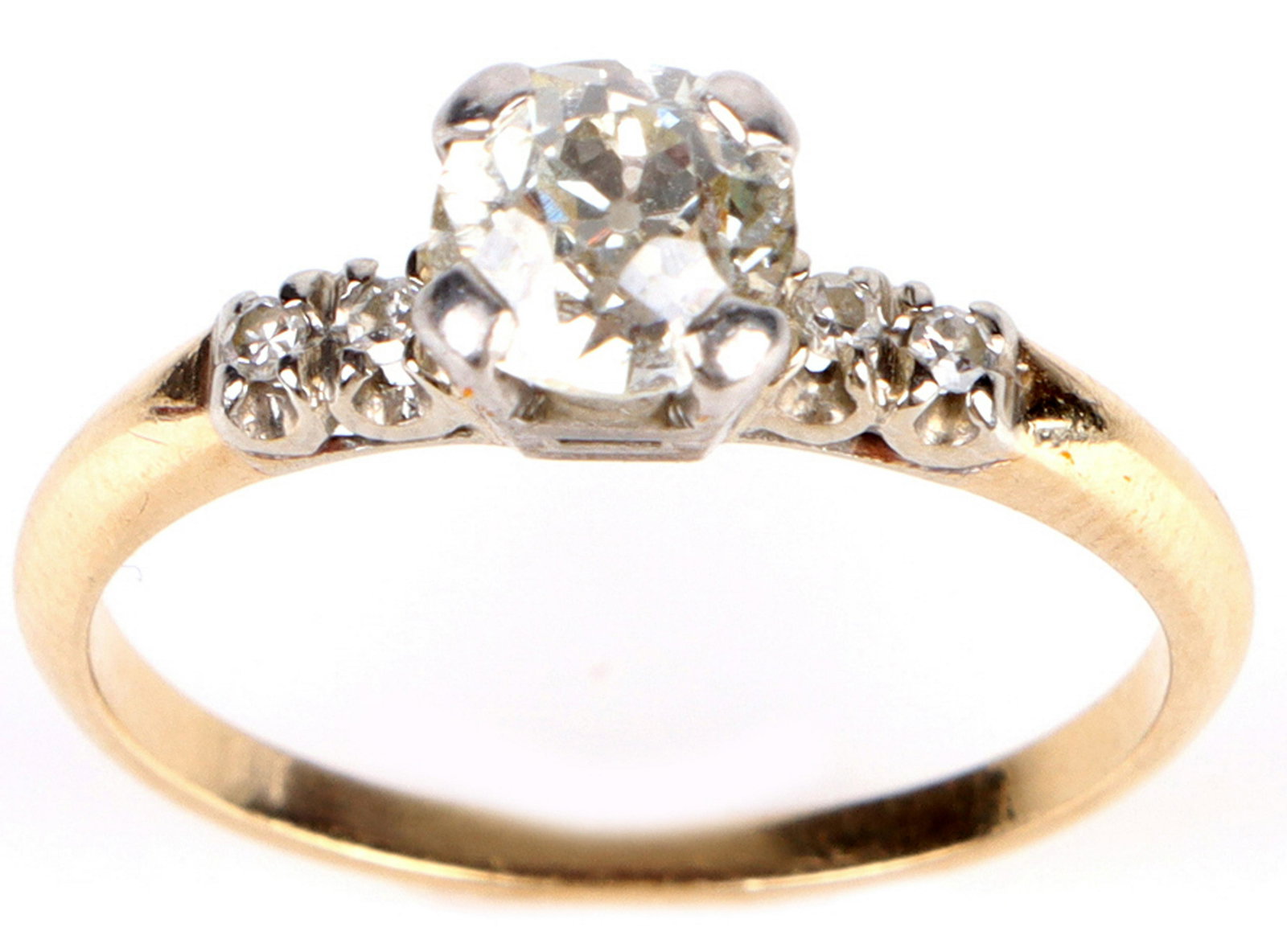 .80CT SI1/SI2 H COLOR DIAMOND 14K YELLOW GOLD RING (1 of 5)