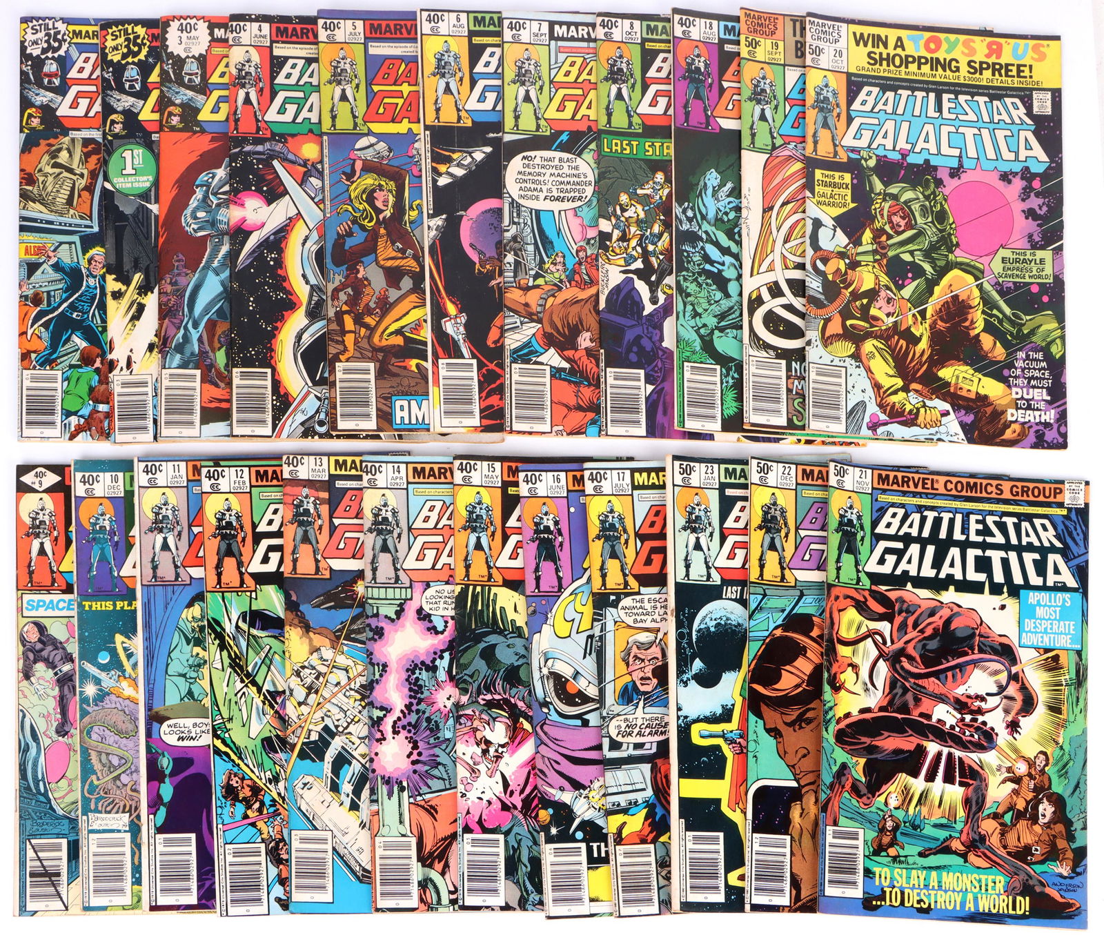 BATTLESTAR GALACTICA COMPLETE COMIC BOOK SET #1-23 (1 of 6)