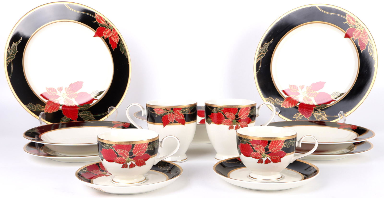 MIKASA L3467 CHRISTMAS EVE FINE CHINA SET FOR 2 (1 of 3)