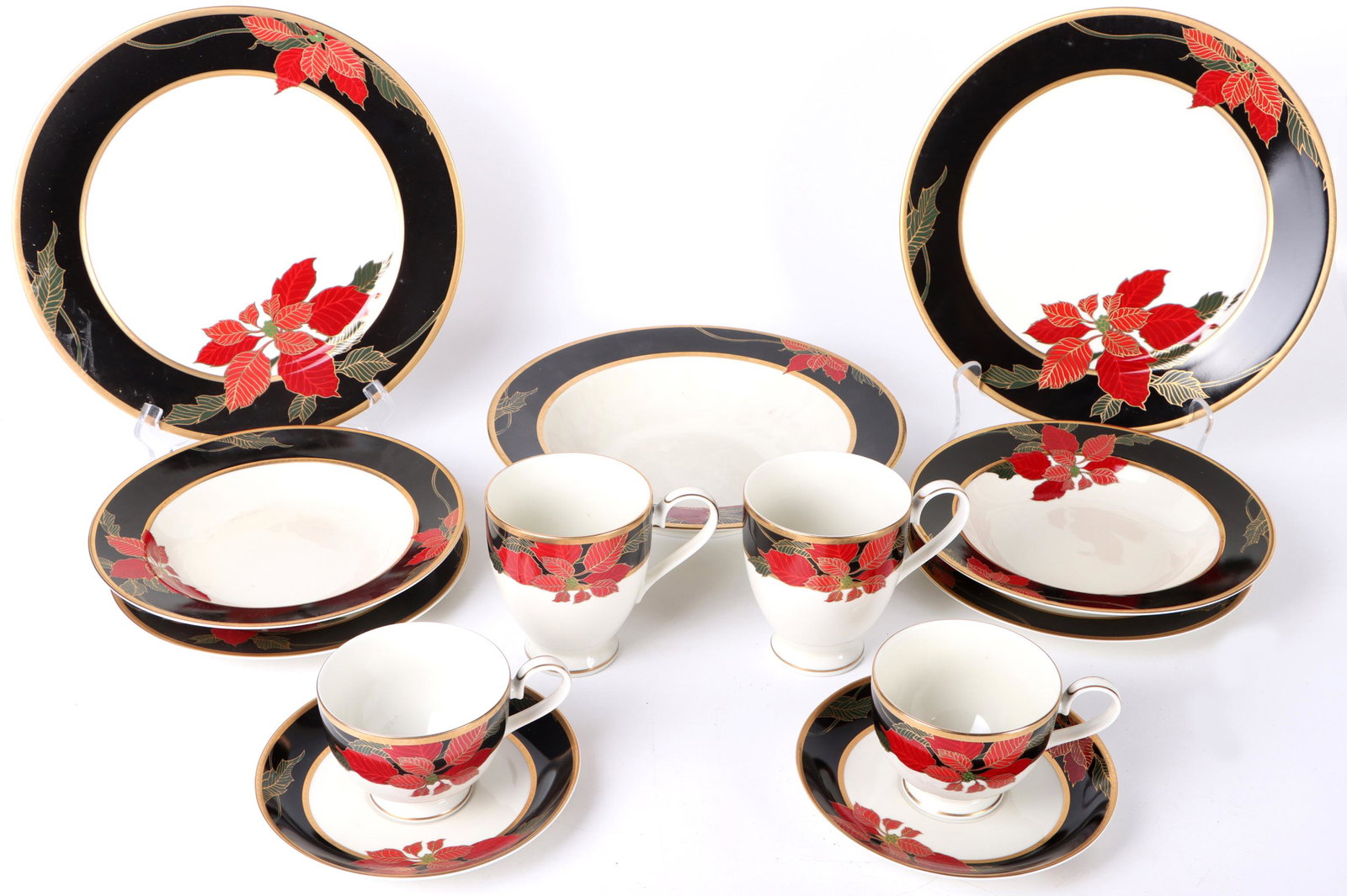 MIKASA L3467 CHRISTMAS EVE FINE CHINA SET FOR 2 (1 of 4)
