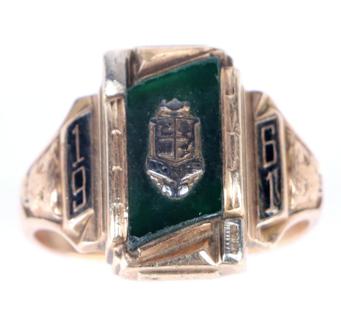 10K YELLOW GOLD MEN'S CLASS RING (1 of 4)