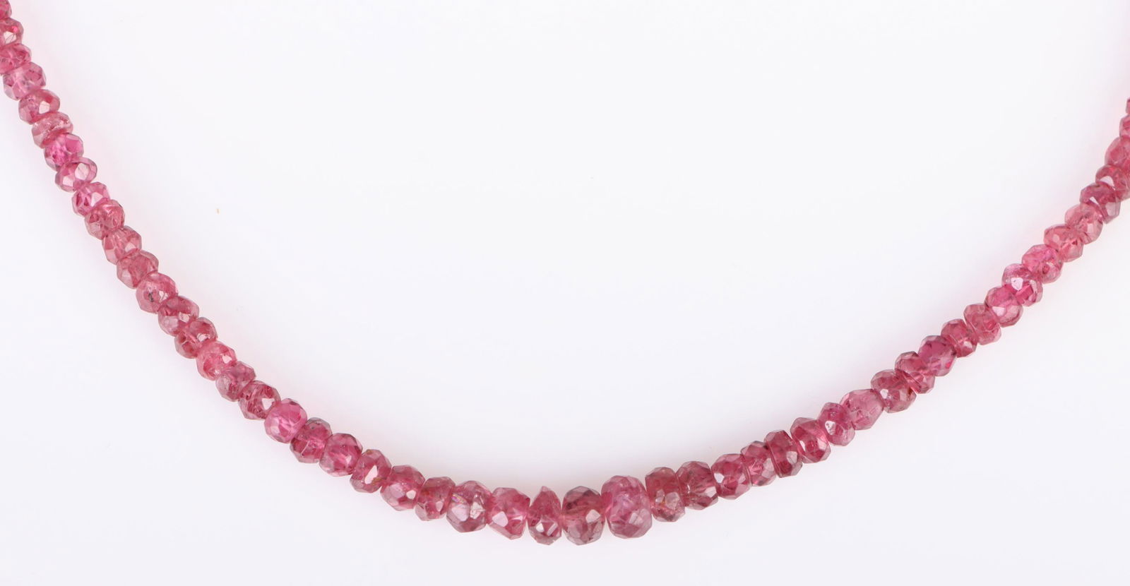 18K YELLOW GOLD CLAPSPED SPINEL FACETED NECKLACE (1 of 3)