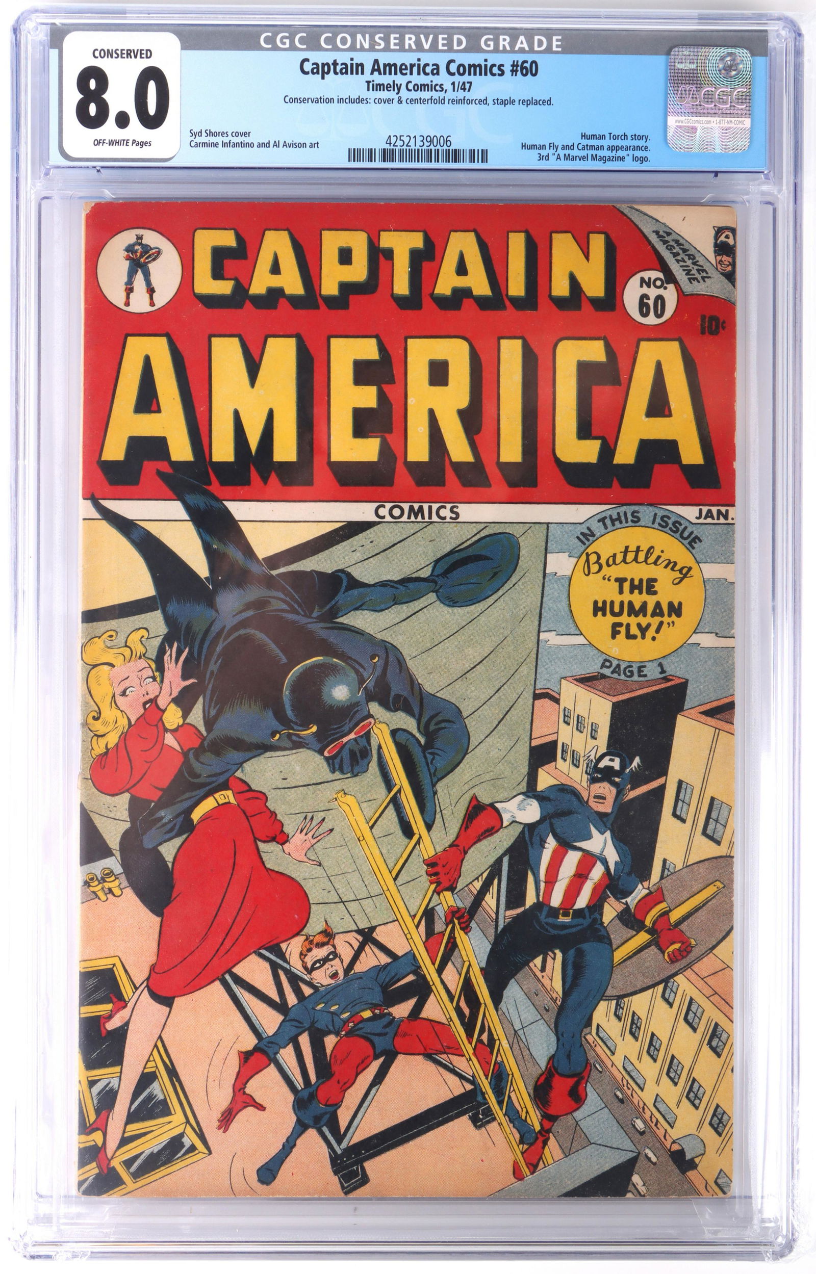 CAPTAIN AMERICA COMICS #60 CGC 8.0 - GOLDEN AGE (1 of 3)