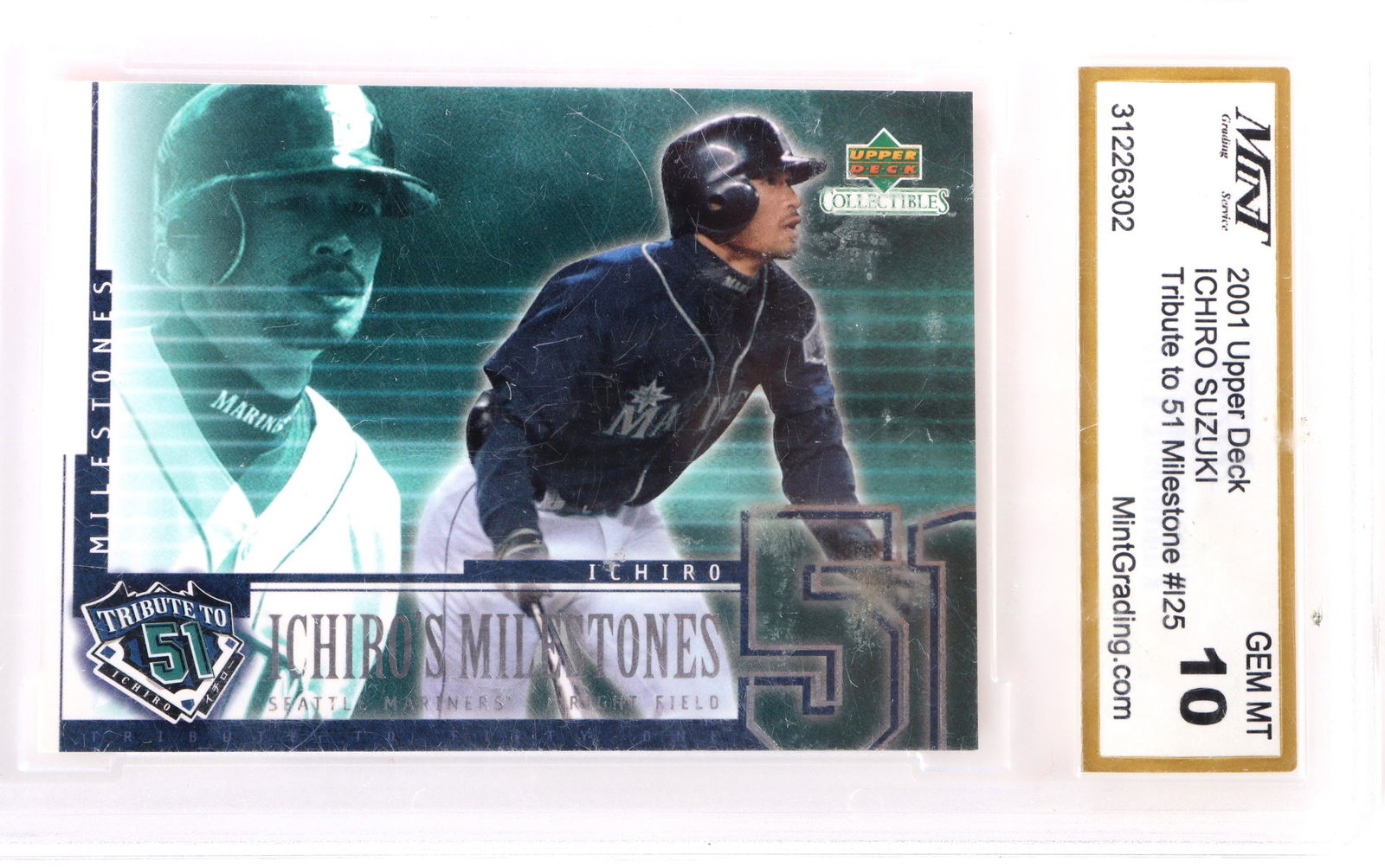 その他 2001 UD VICTORY ICHIRO USED BAT BGS 9.5 2001 UD VICTORY ICHIRO USED BAT BGS 9.5（2001 Upper Deck