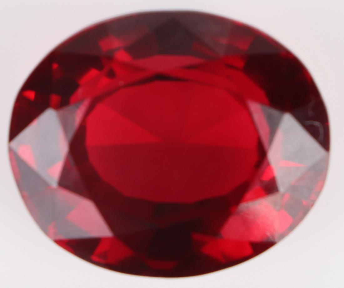 70.20CT GENUINE LOOSE RED RUBY W/ CERT. (1 of 4)