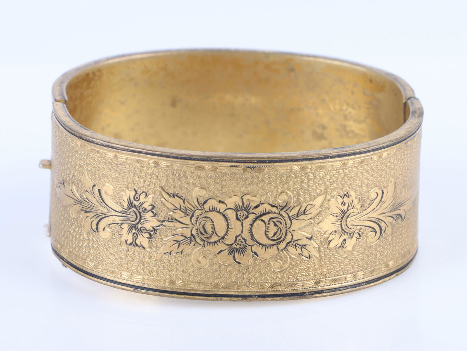 ANTIQUE 10K GOLD FILLED VICTORIAN CUFF BRACELET (1 of 4)