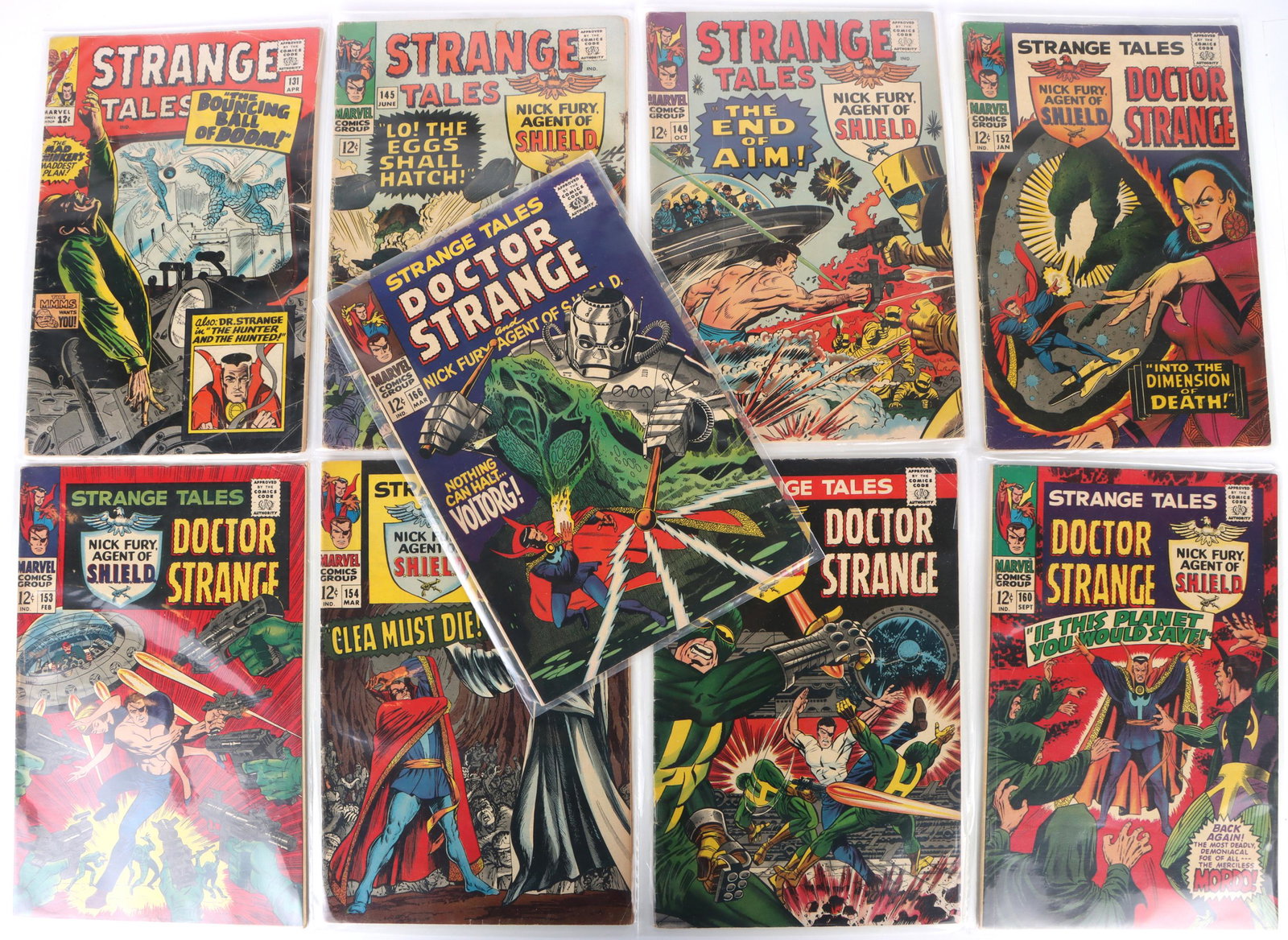 STRANGE TALES ASSORTED MARVEL COMIC BOOK LOT OF 9 (1 of 7)