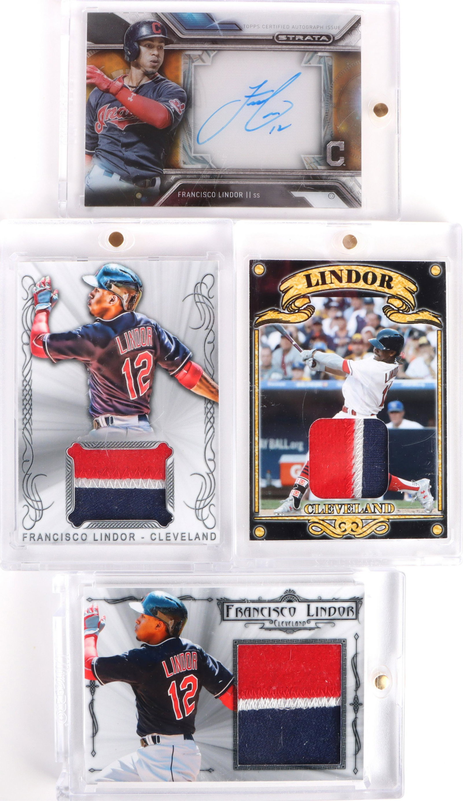 FRANCISCO LINDOR AUTOGRAPH  BASEBALL ART CARDS (4) (1 of 3)