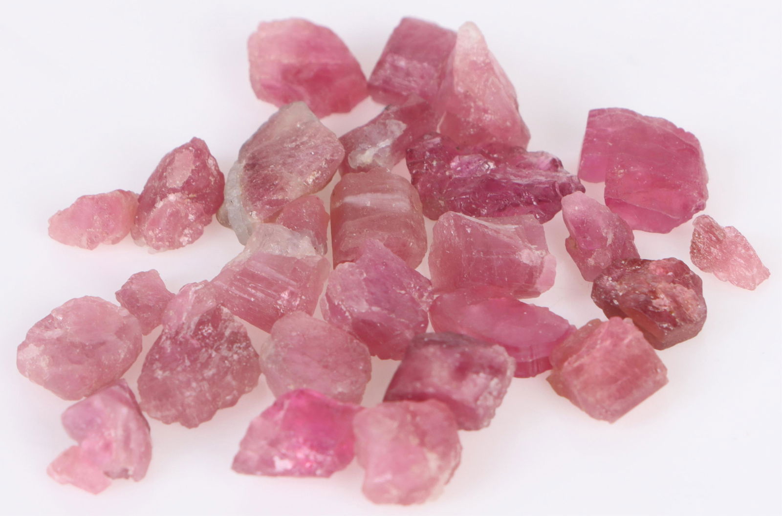 ~26 AUTHENTIC RAW LIGHTLY COLORED RUBY GEMSTONES (1 of 2)