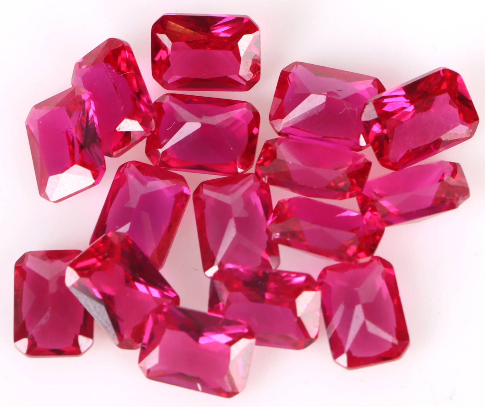 17.95ctw Genuine Loose Red Rubies Lot Of 16 Auction