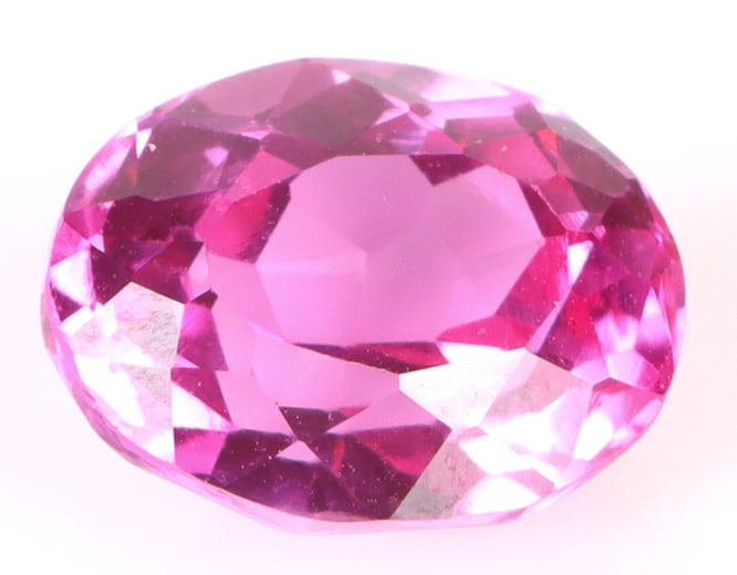 7.00CT GENUINE LOOSE RED OVAL RUBY W/ CERT. (1 of 2)