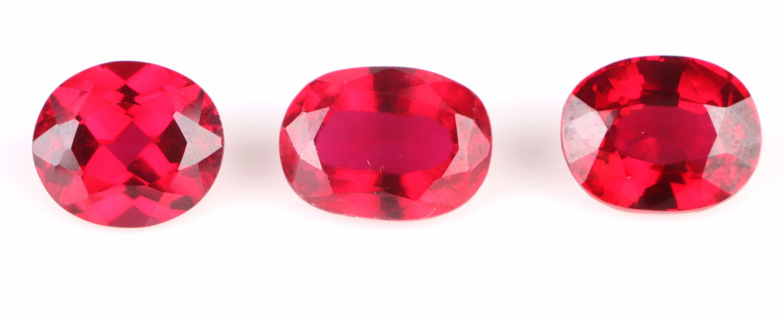23.99CTW GENUINE LOOSE RED RUBIES W/ CERT. (1 of 6)