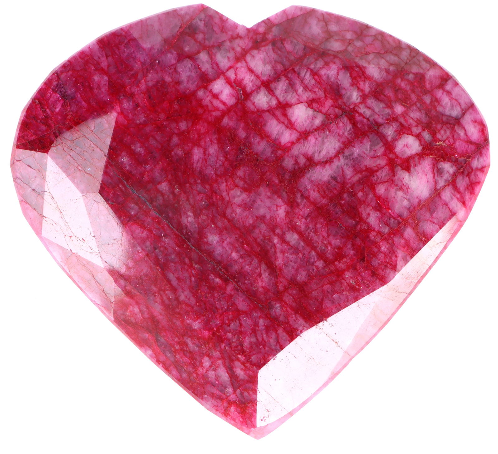 ~600CT AUTHENTIC LOOSE CUT HEART SHAPED RUBY (1 of 2)